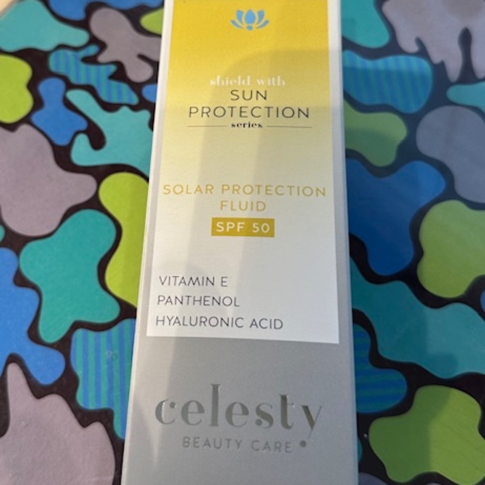 Celesty Sun Protection Fluid; SPF 50; New In Box